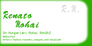 renato mohai business card