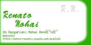 renato mohai business card